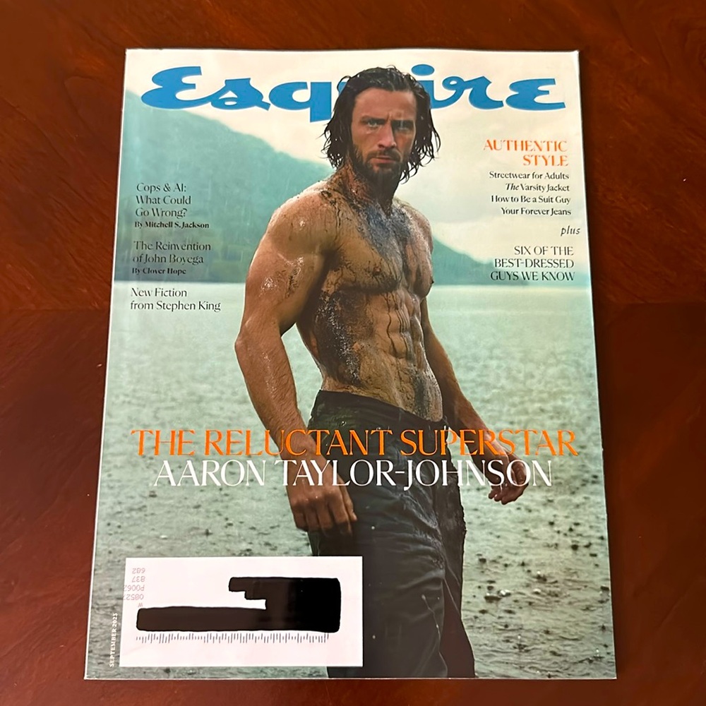 Esquire Magazine September 2023 Aaron Taylor-Johnson Stephen King New Fiction